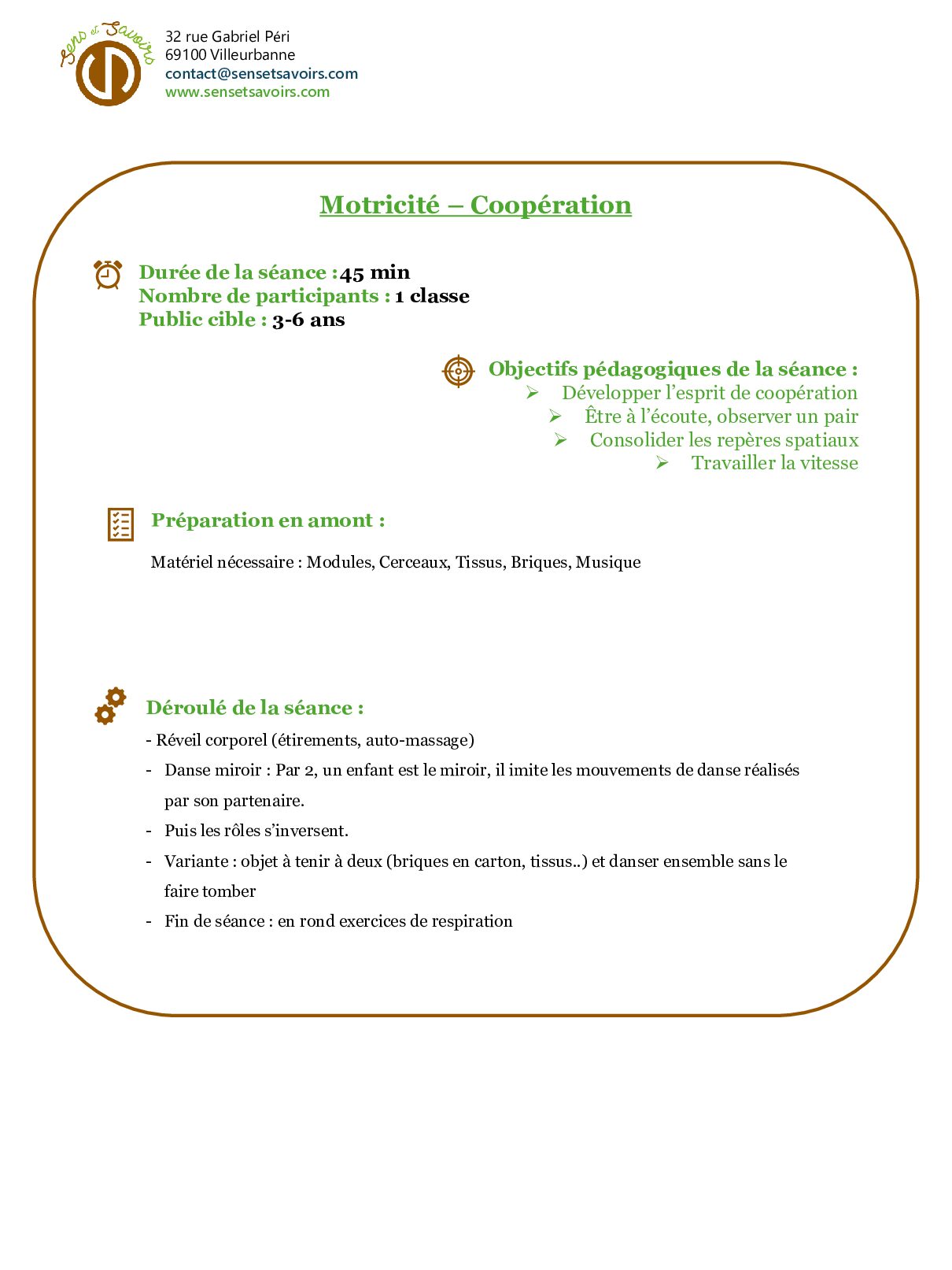 Motricite Cooperation pdf