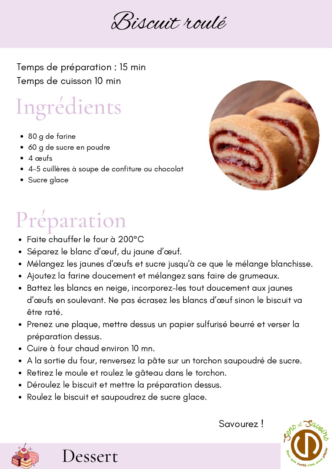 biscuit roule pdf