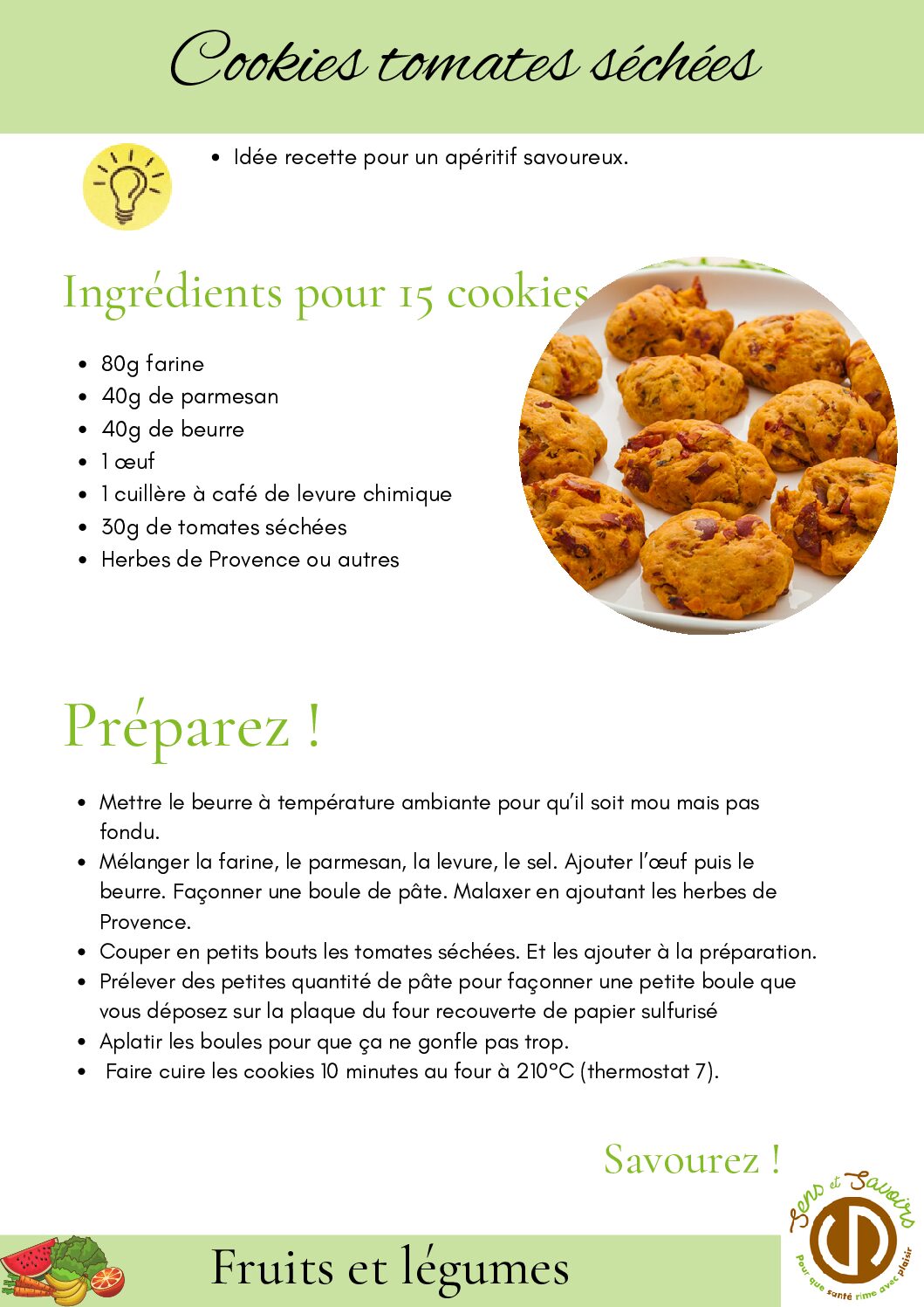 cookies tomates sechees parmesan pdf