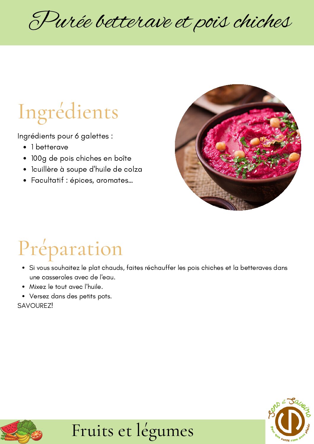 puree betterave et pois chiches pdf