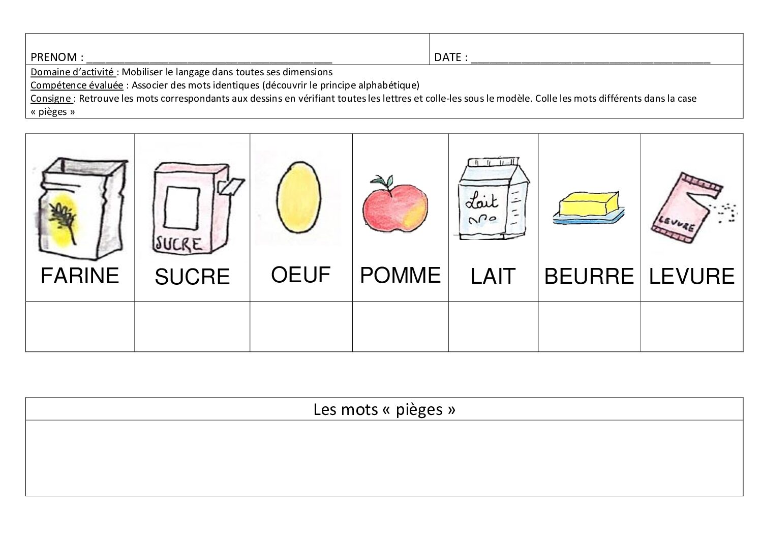 Lecture MS. Mots identiques ingredients pancakes aux pommes pdf